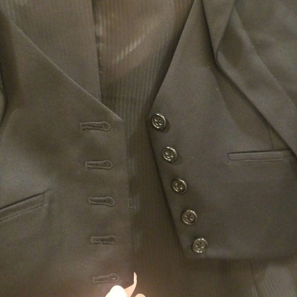 BNWOT black jacket w/ vest sz 2 - Picture 2 of 6